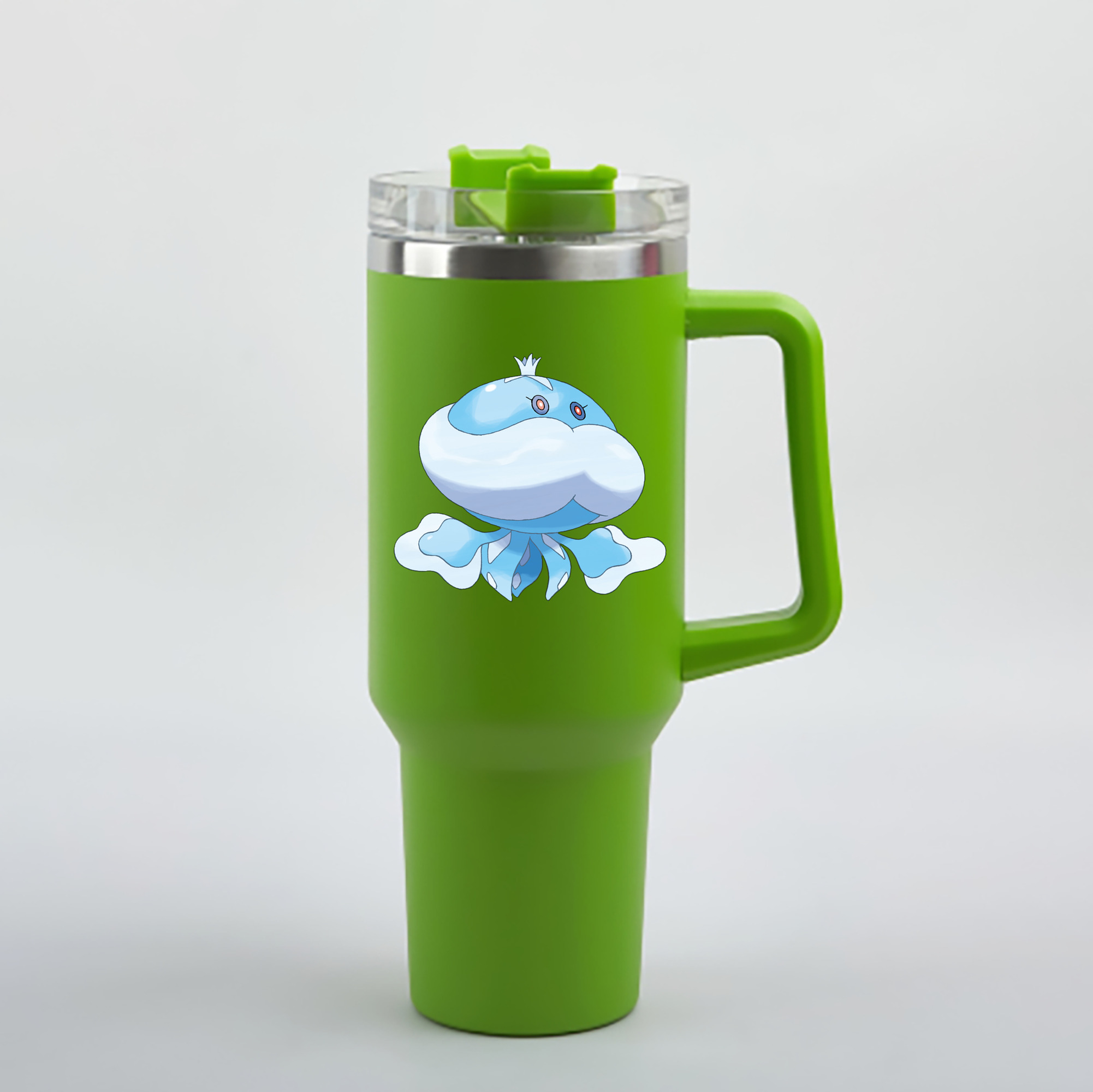（画像用） ポケットモンスター Pokémon 1200mL車用タンブラー - クリスタルステッカー（プラスチックストロー付き）